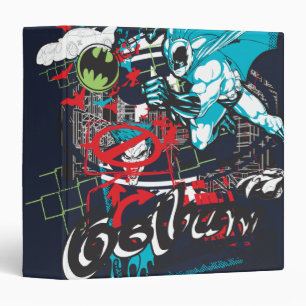 Batman Gotham Guardian Lineart Collage Binder