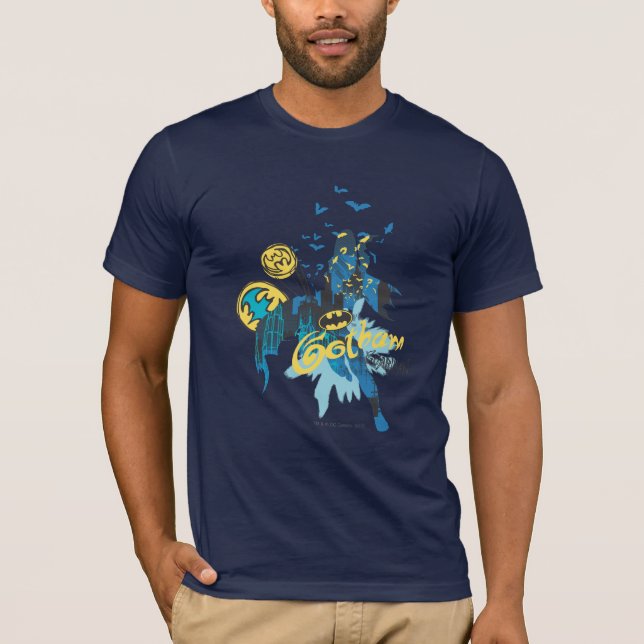 Batman Gotham Guardian Notebook Sketch T-Shirt (Front)