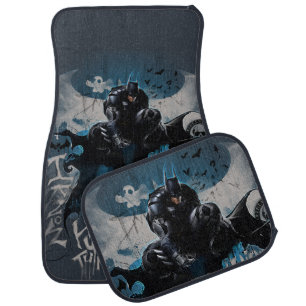 Batman Graffiti Graphic - I Know How You Think Car Floor Mat
