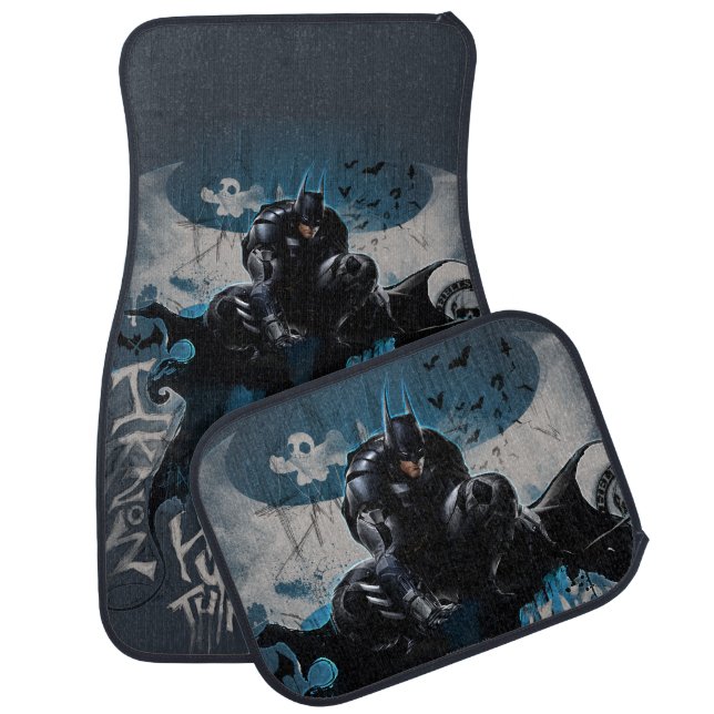 Batman Graffiti Graphic - I Know How You Think Car Floor Mat (Set)