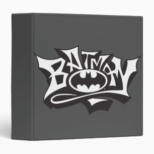 Batman Graffiti Name Logo 3 Ring Binder