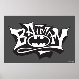 Batman   Graffiti Name Logo Poster