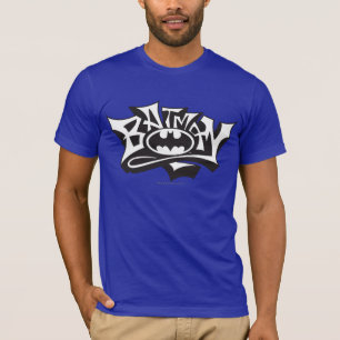 Batman Graffiti Name Logo T-Shirt