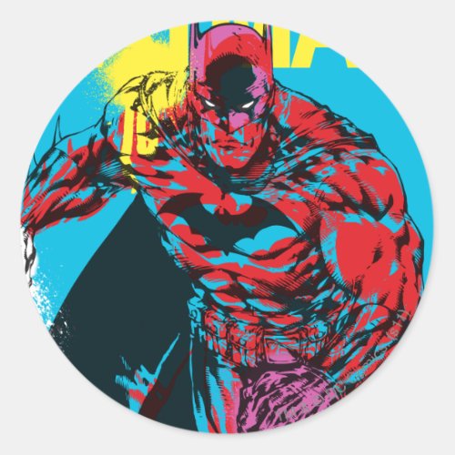 Batman Graphic 1 Classic Round Sticker