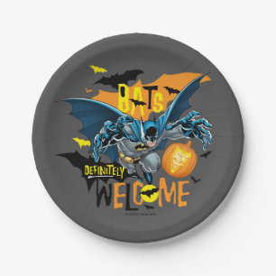 Batman Halloween Inspired Logo Paper Plates