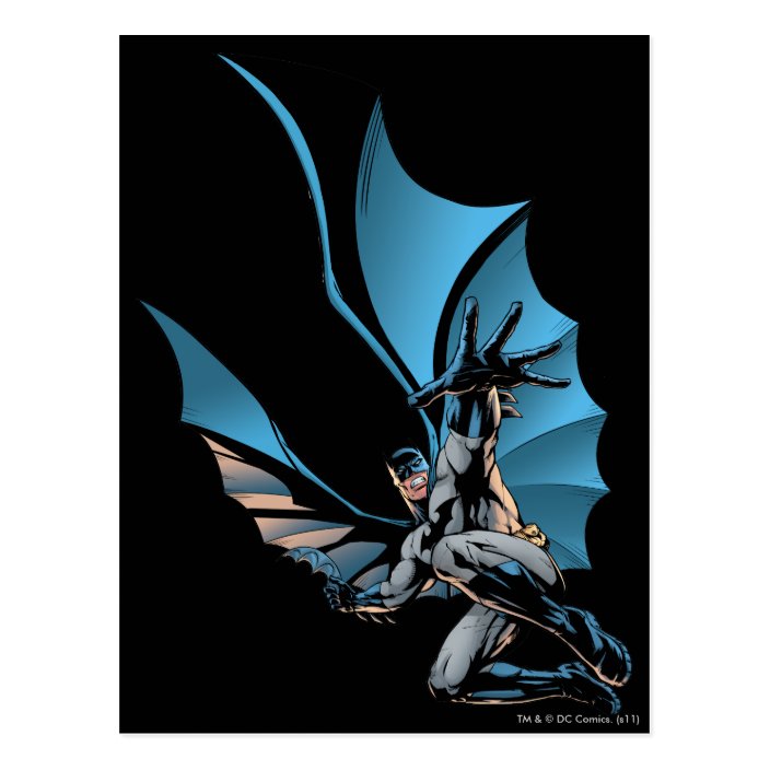 Batman hand in foreground postcard | Zazzle.com