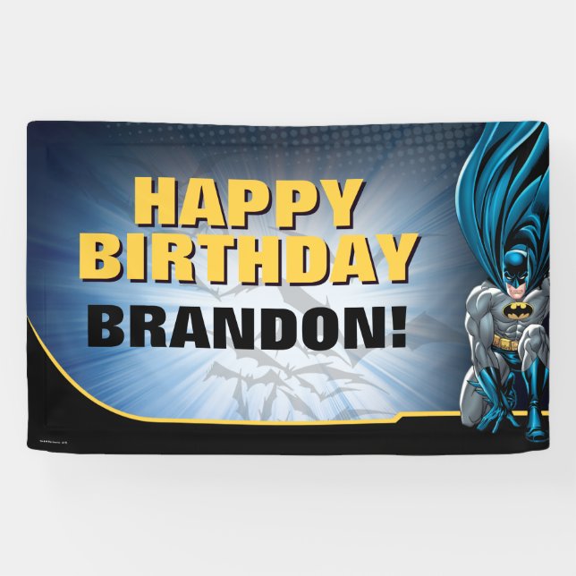 Batman | Happy Birthday Banner (Horizontal)
