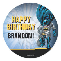 Batman | Happy Birthday Classic Round Sticker