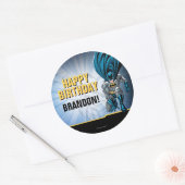 Batman | Happy Birthday Classic Round Sticker (Envelope)