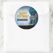 Batman | Happy Birthday Classic Round Sticker (Bag)