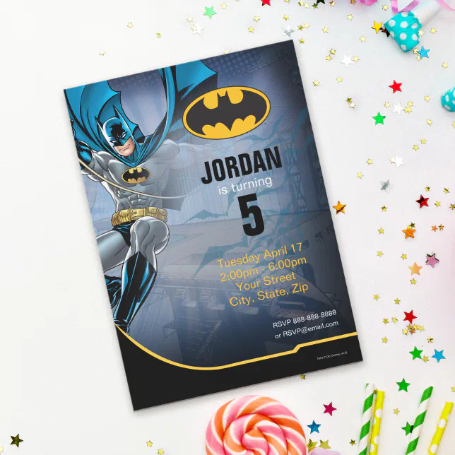 Batman | Happy Birthday Invitation | Zazzle