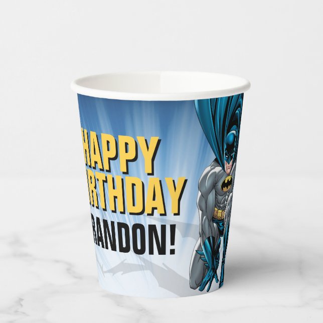 Batman | Happy Birthday Paper Cups (Left)