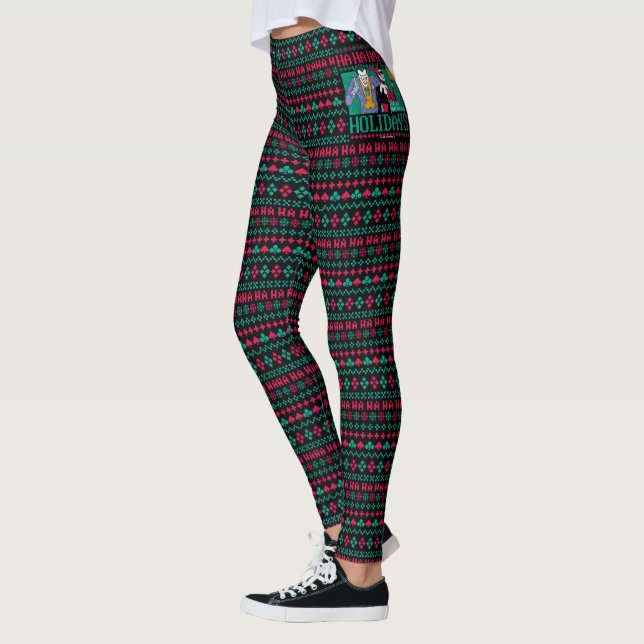 Batman | Happy Holidays Joker & Harley Quinn Leggings (Left)