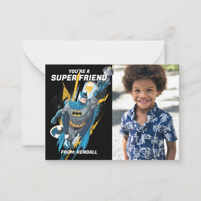 Batman Happy Valentine's Day Note Card (Front)