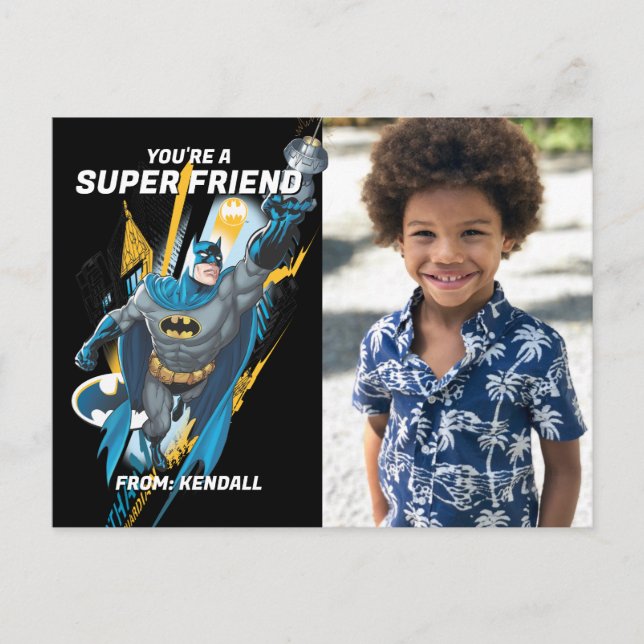 Batman Happy Valentine's Day Postcard (Front)