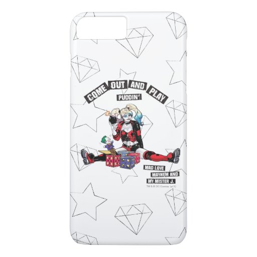 Batman | Harley Quinn "Come Out And Play Puddin'" iPhone 8 Plus/7 Plus Case