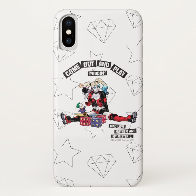 Batman | Harley Quinn "Come Out And Play Puddin'" Case-Mate iPhone Case (Back)