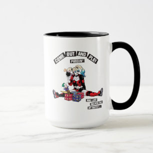 Batman Harley Quinn "Come Out And Play Puddin'" Mug