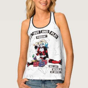 Batman   Harley Quinn "Come Out And Play Puddin'" Tank Top