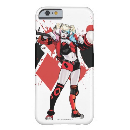 Batman  Harley Quinn Hearts  Diamonds Splatter Barely There iPhone 6 Case