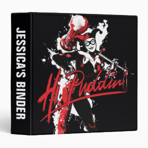 Batman Harley Quinn "Hi Puddin'" Ink Art Binder