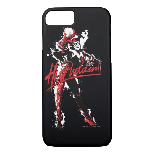 Batman | Harley Quinn "Hi Puddin'" Ink Art iPhone 8/7 Case