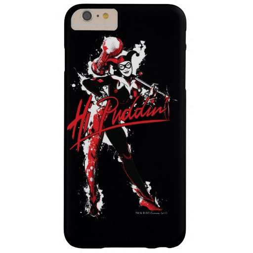 Batman | Harley Quinn "Hi Puddin'" Ink Art Barely There iPhone 6 Plus Case