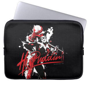 Batman Harley Quinn "Hi Puddin'" Ink Art Laptop Sleeve