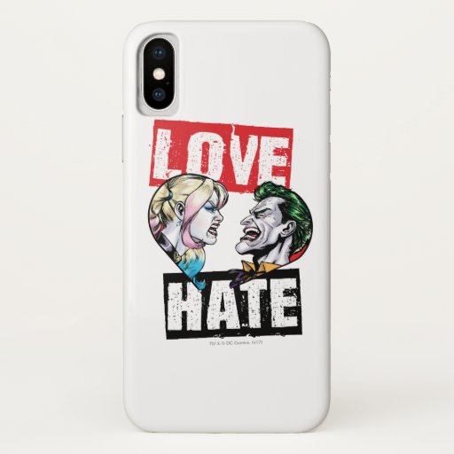 Batman | Harley Quinn & Joker Love/Hate iPhone X Case
