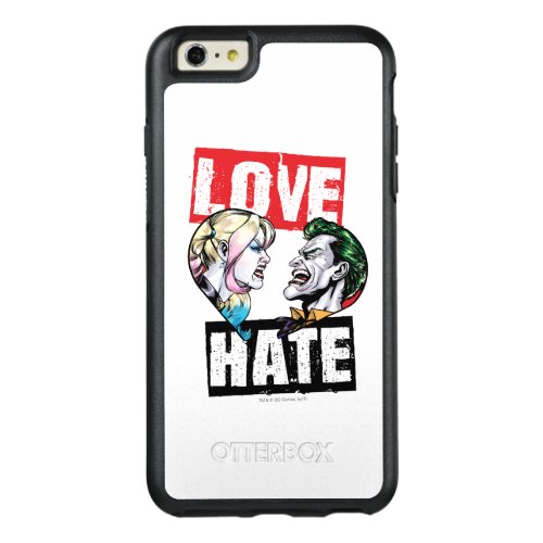 Batman  Harley Quinn  Joker LoveHate OtterBox iPhone 66s Plus Case