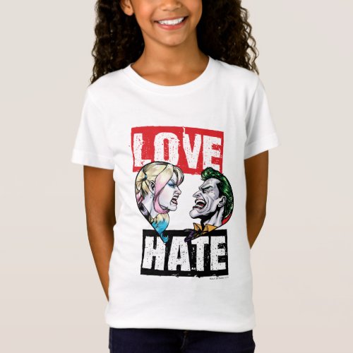 Batman  Harley Quinn  Joker LoveHate T_Shirt
