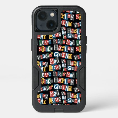 Batman  Harley Quinn Ransom Note Style Pattern iPhone 13 Case