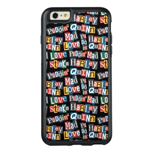 Batman  Harley Quinn Ransom Note Style Pattern OtterBox iPhone 66s Plus Case