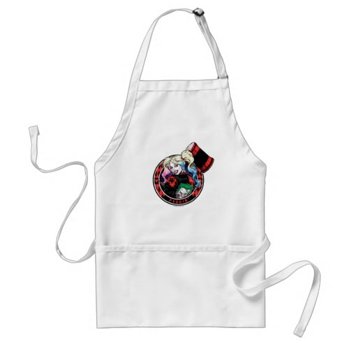 Batman  Harley Quinn Winking With Mallet Adult Apron