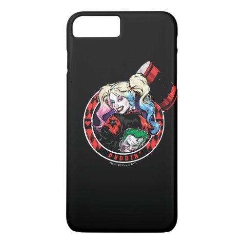 Batman  Harley Quinn Winking With Mallet iPhone 8 Plus7 Plus Case