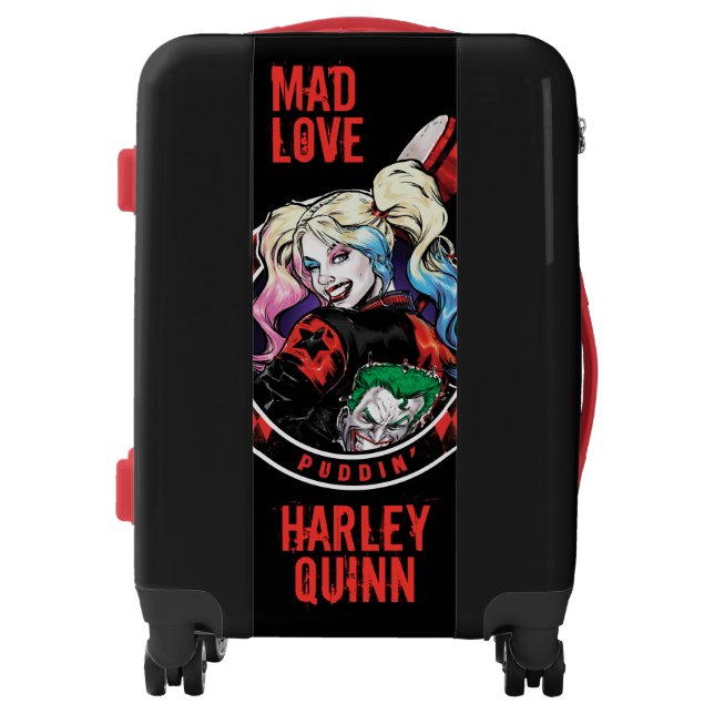 Batman | Harley Quinn Winking With Mallet Luggage (Front)