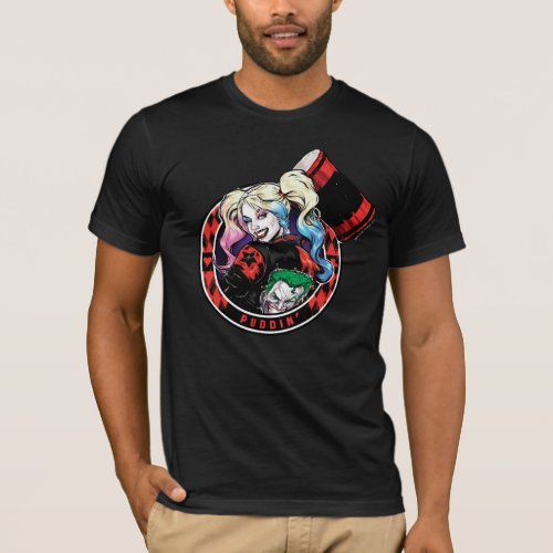 Batman  Harley Quinn Winking With Mallet T_Shirt