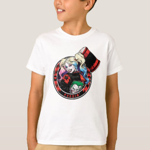 Batman   Harley Quinn Winking With Mallet T-Shirt