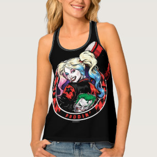 Batman Harley Quinn Winking With Mallet Tank Top
