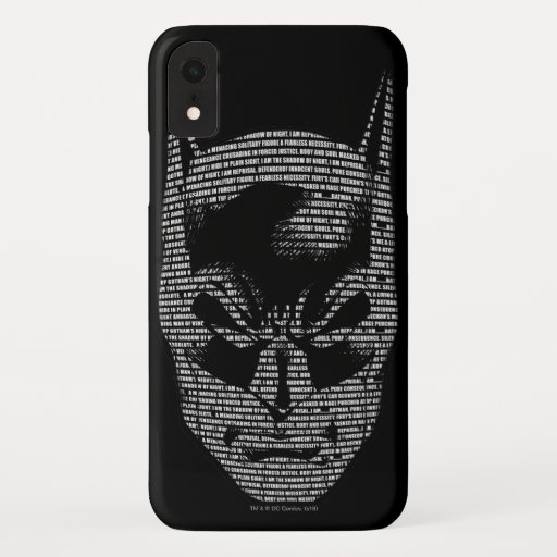 Batman Head Mantra iPhone XR Case