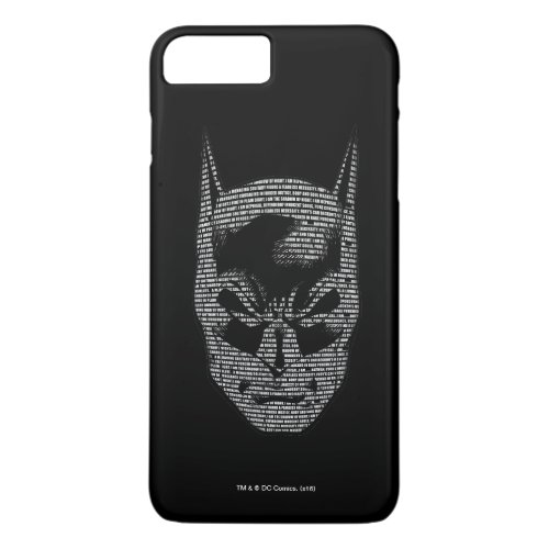 Batman Head Mantra iPhone 8 Plus7 Plus Case