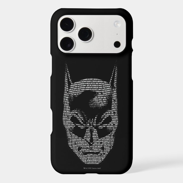 Batman Head Mantra Case-Mate iPhone Case (Back)