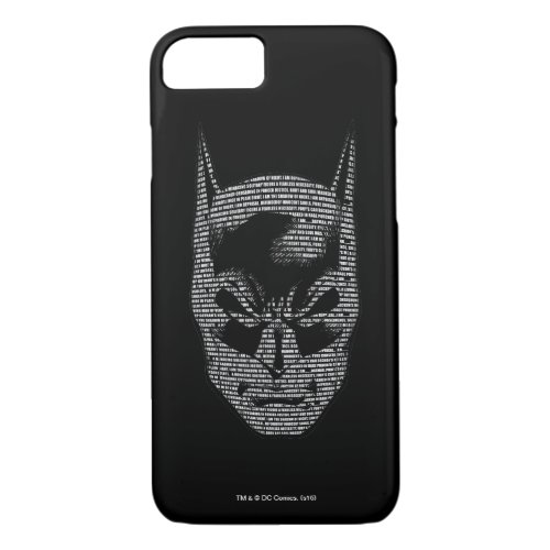 Batman Head Mantra iPhone 87 Case