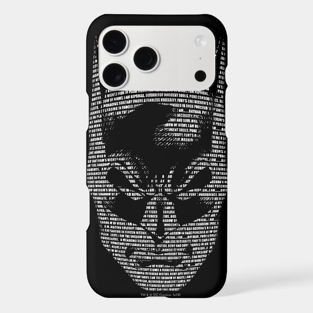 Batman Head Mantra Iphone Case (Back)