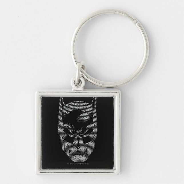 Batman Head Mantra Keychain (Front)