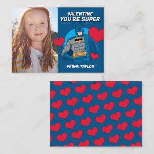 Batman Hearts Happy Valentine's Day Note Card