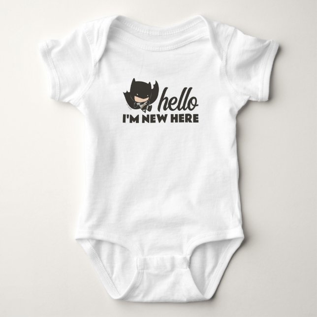 Batman | Hello, I'm New Here - New Baby Baby Bodysuit (Front)