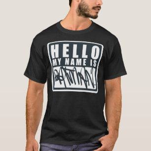 Batman Hello My Name is Batman Logo T-Shirt