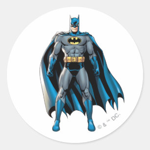 Batman Heroic Stance Classic Round Sticker