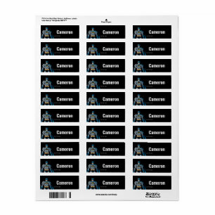 Batman Heroic Stance Label